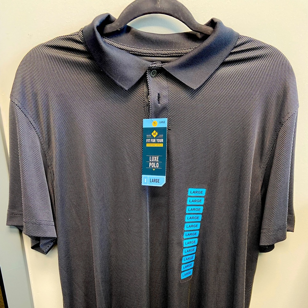 Members Mark Luxe Polo Large Grey